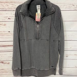 NWT Victoria’s Secret PINK Half Zip Pullover